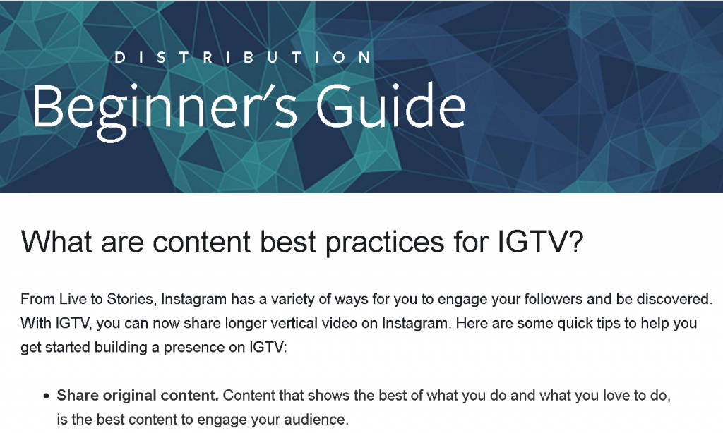 facebook business - instagram guidelines